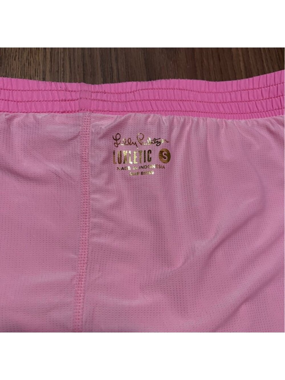 Lilly Pulitzer Shorts Women’s Small Havana Pink Luxletic Boca Chica 4" - Picture 8 of 9